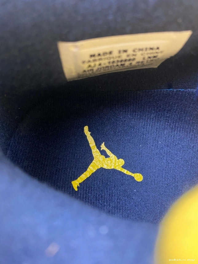 Cheap AJ4-1036660 (PE) Retro Michigan 4 Jordan Air 0709